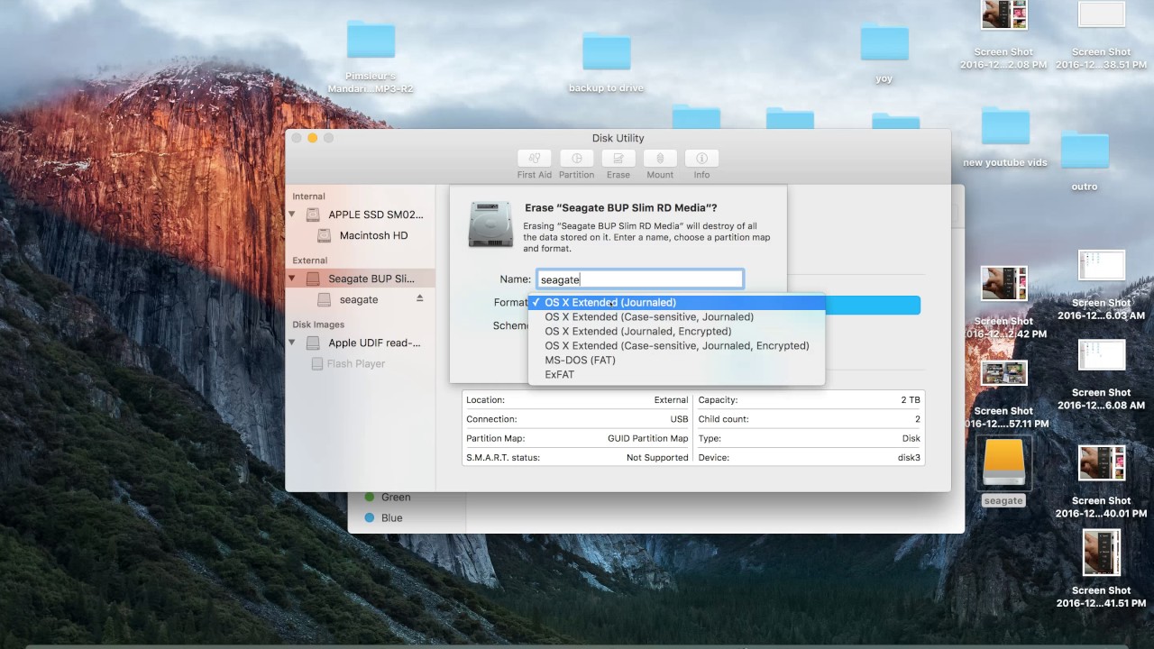 how to formar a windows external hd for a mac